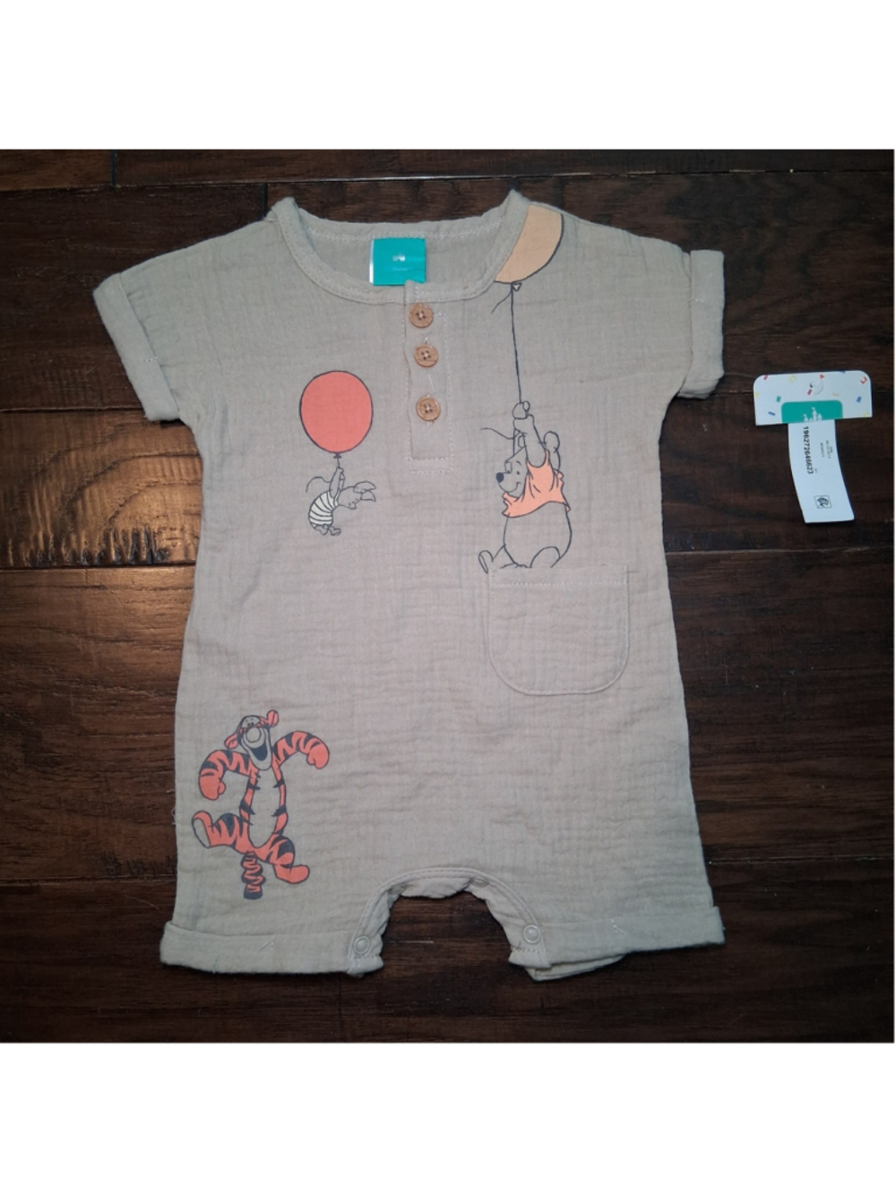 New Disney Baby Winnie the Pooh Cotton Romper